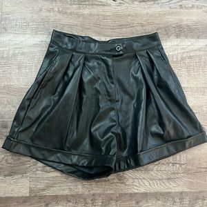 Pretty Little Thing leather shorts NWT